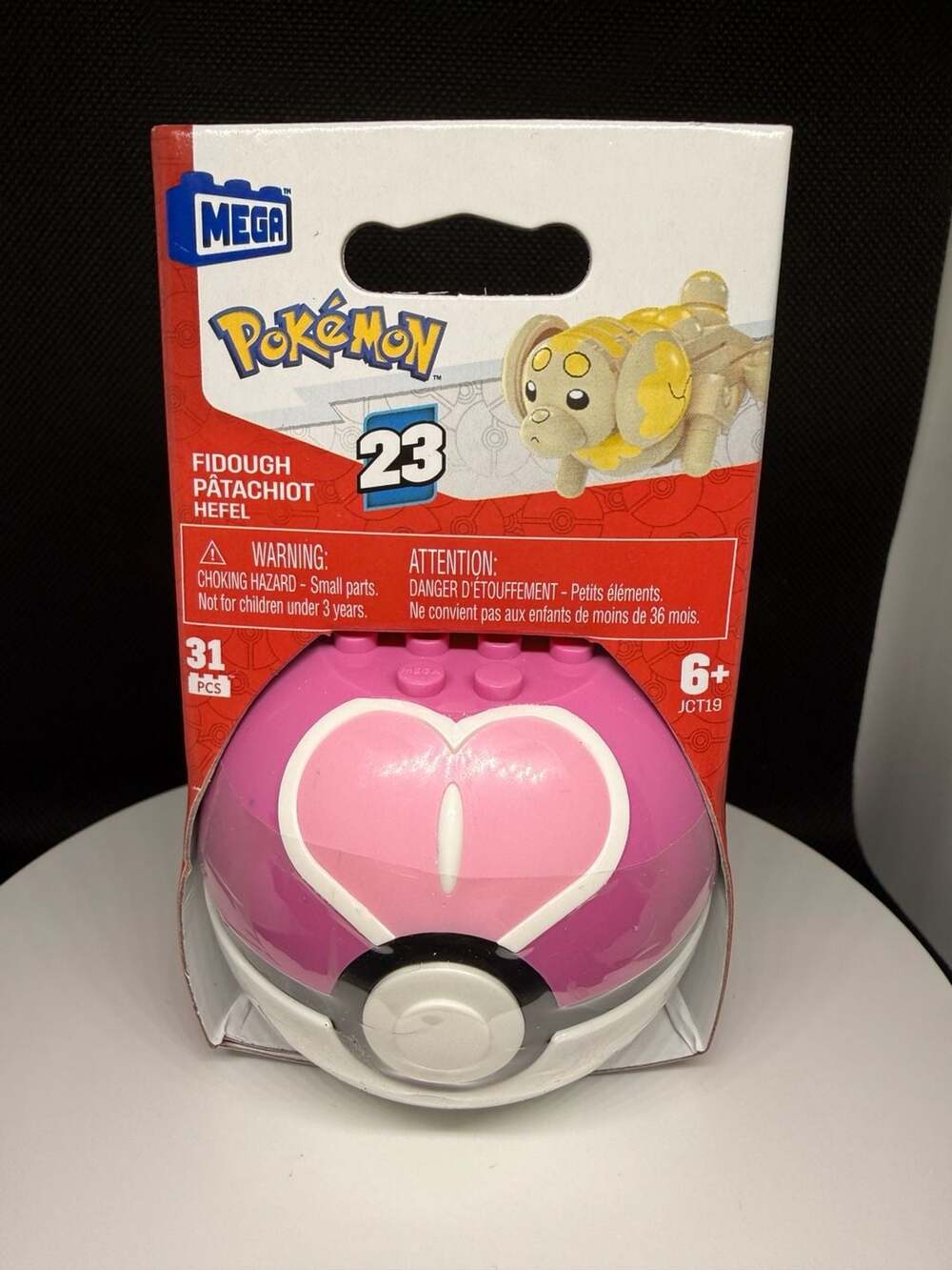 MEGA Pokemon Series 23 Fidough Love Ball 31 Piece Building Set JCT19